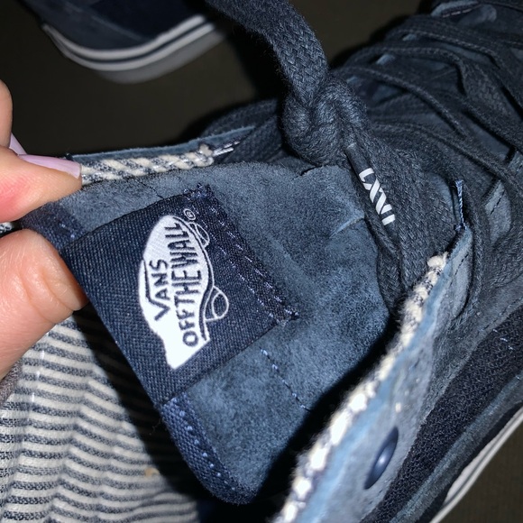 VANS off the wall Blue Sneakers High top men’s size 13 UltraCush Lite Shoes - Picture 3 of 11